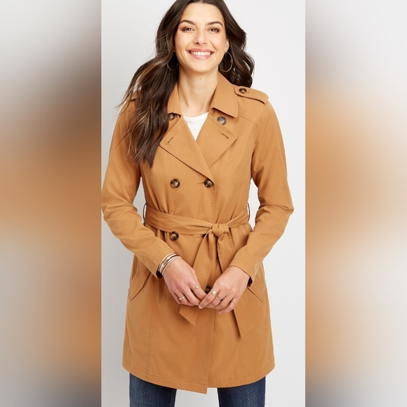 Maurices Women's Brown 🤎 Trench Coat - Picture 5 of 5